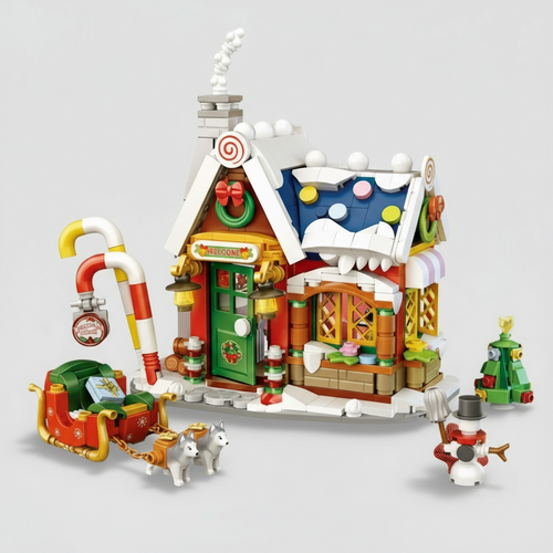 Mini-Weihnachtshaus  | Bausteine