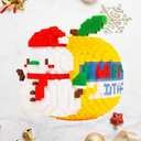 3D Gelber Weihnachtsapfel | Bausteine