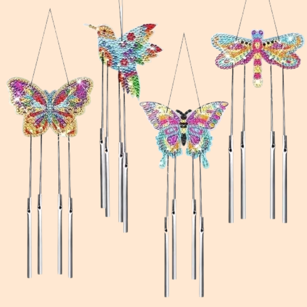 Schmetterling Windspiel | Diamond Painting