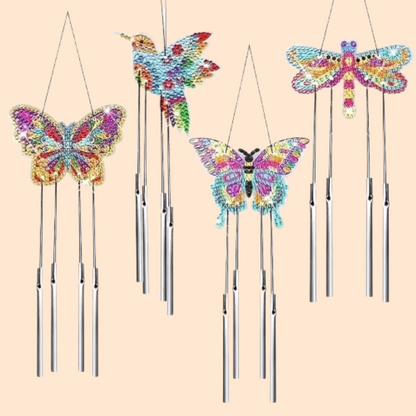 Schmetterling Windspiel | Diamond Painting