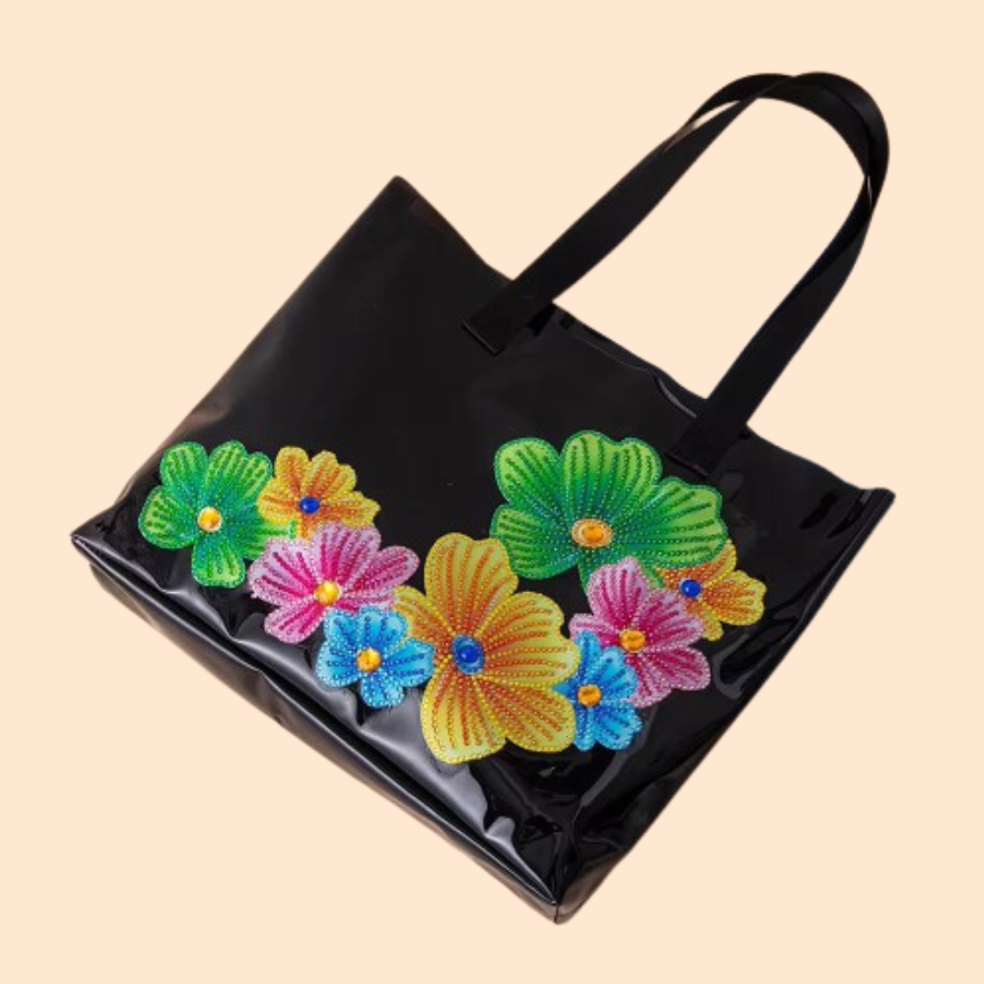 Schwarze Einkaufstasche | Diamond Painting