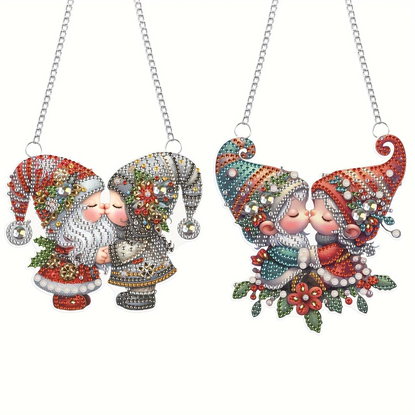 Dekoanhänger | Weihnachtswichtel | Diamond Painting