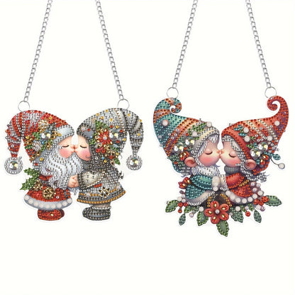 Dekoanhänger | Weihnachtswichtel | Diamond Painting