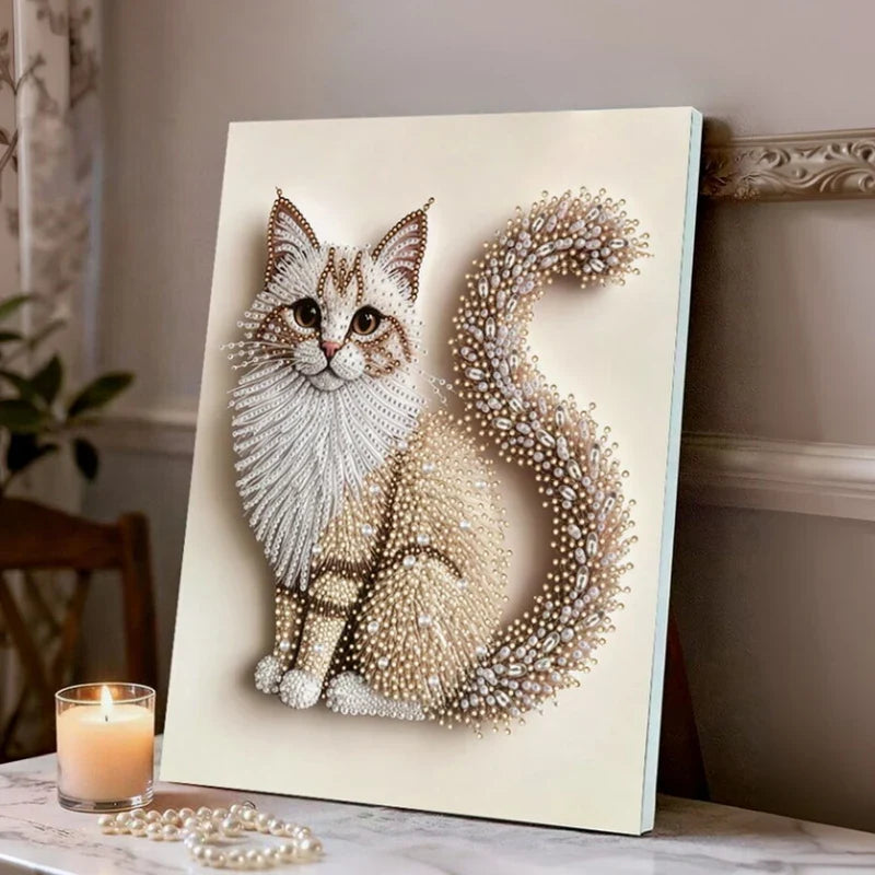 Katze | Premium Perlen Diamond Painting