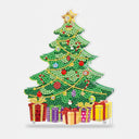 5D Weihnachtsbaum | Diamond Painting