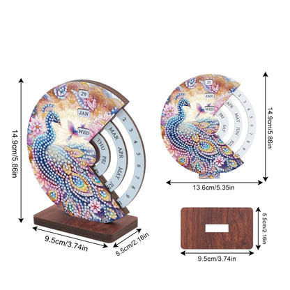 Pfau | Kalender | Diamond painting