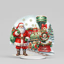 5D Weihnachtsmann mit Zug | Diamond Painting