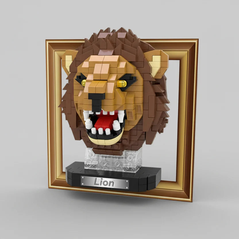Mini 3D Bild Löwe | Bausteine