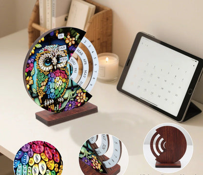 Bunte Eule | Kalender | Diamond Painting