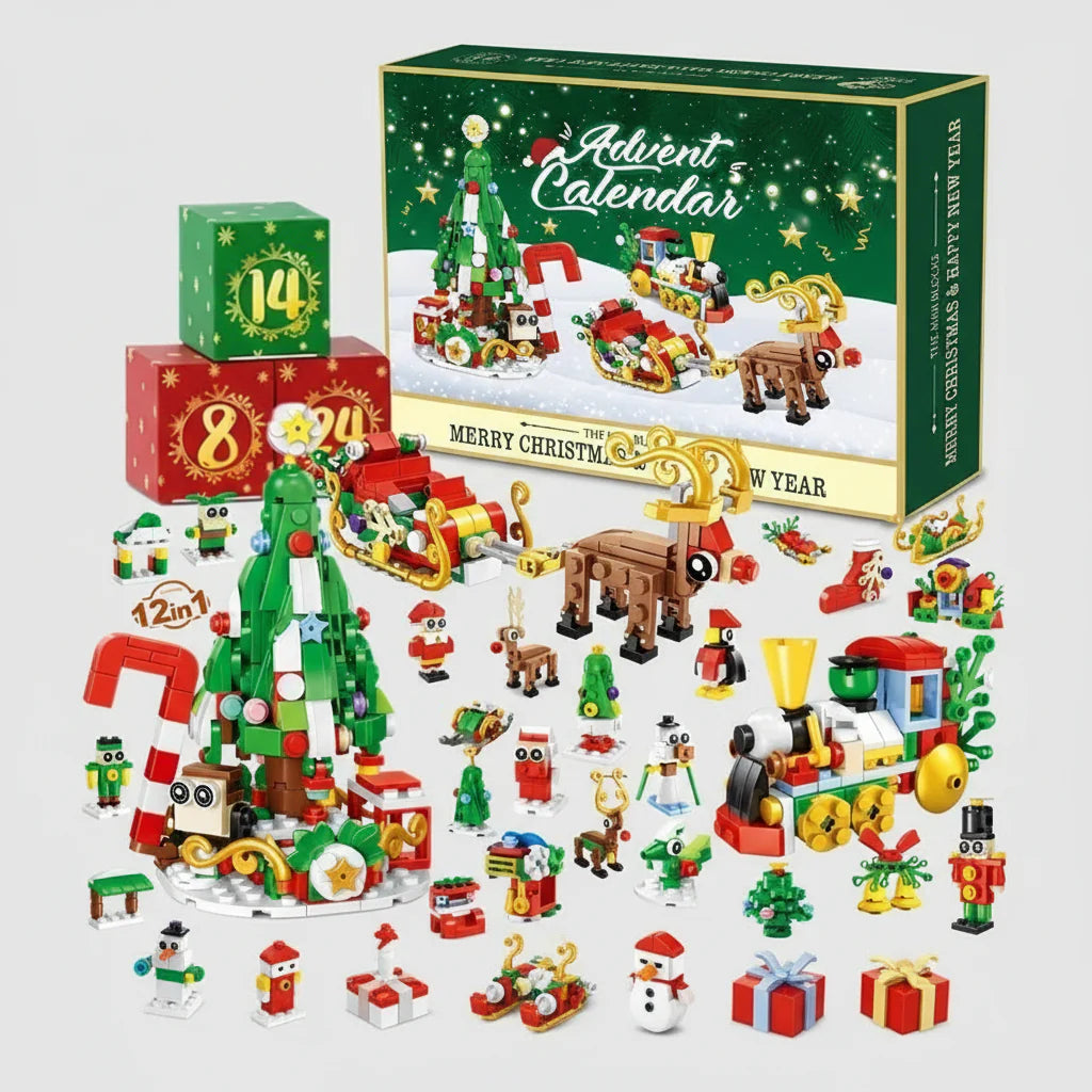 Weihnachts Adventskalender 24 Tage | Bausteine