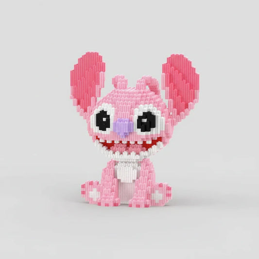 Kleines sitzendes rosafarbenes Wesen | Bausteine