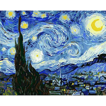 Die Sternennacht | Malen nach Zahlen
