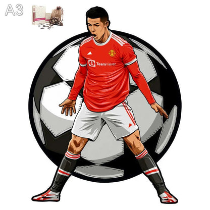 Ronaldo Manchester United | 2D Holzpuzzle