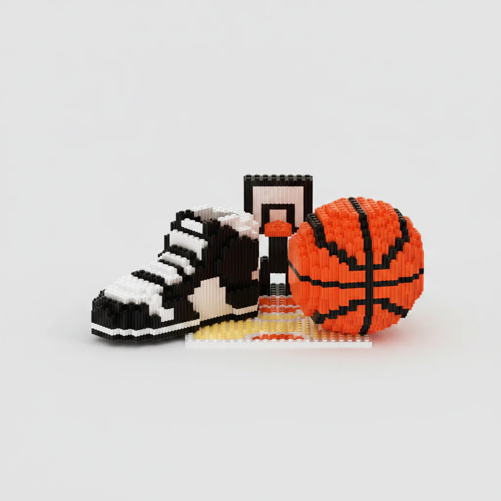 Basketballschuh auf Feld | Bausteine