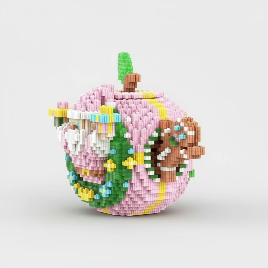 Rosa Weihnachtsapfel | Bausteine