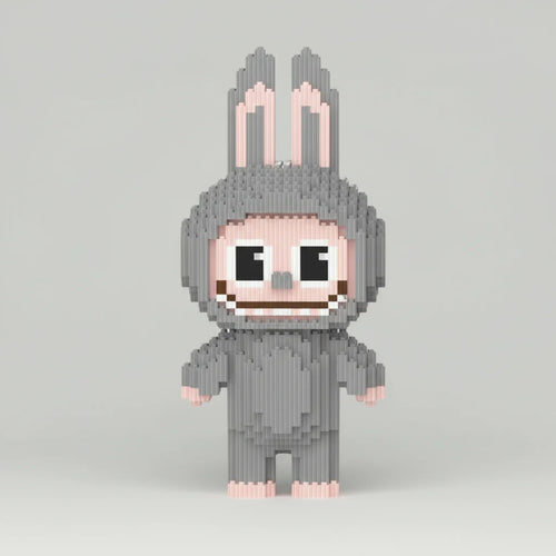 Grauer Labubu | Bausteine