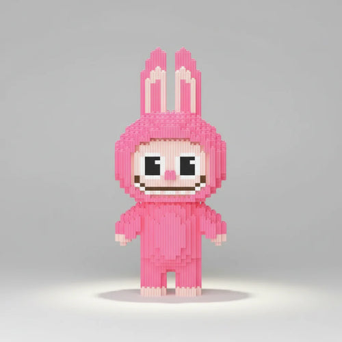 Knallrosa Labubu | Bausteine