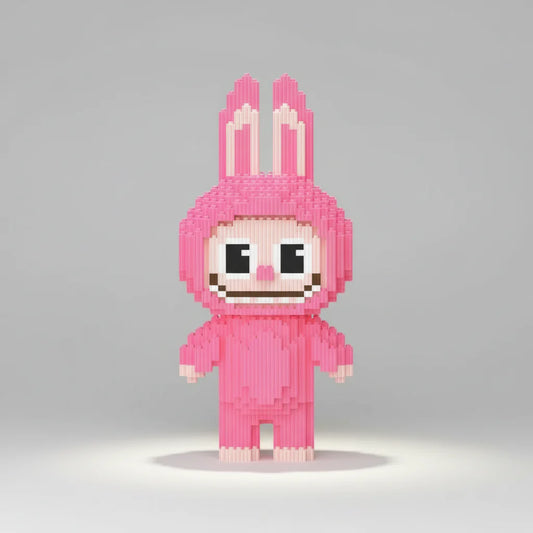 Knallrosa Labubu | Bausteine