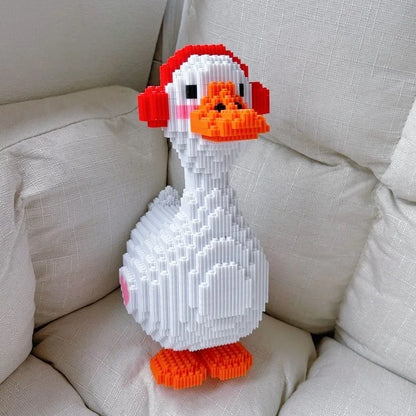 Gans mit Kopfhörer | Bausteine