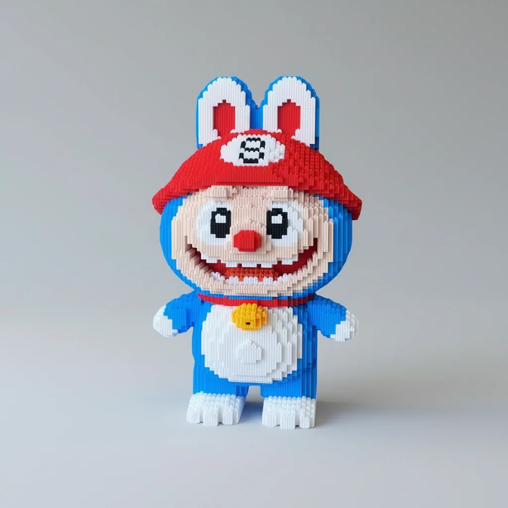 Mega Blauer Labubu | Bausteine