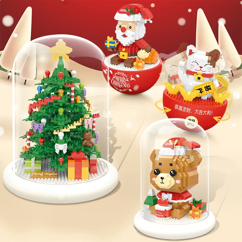 Geschmückter weihnachtsbaum | Bausteine