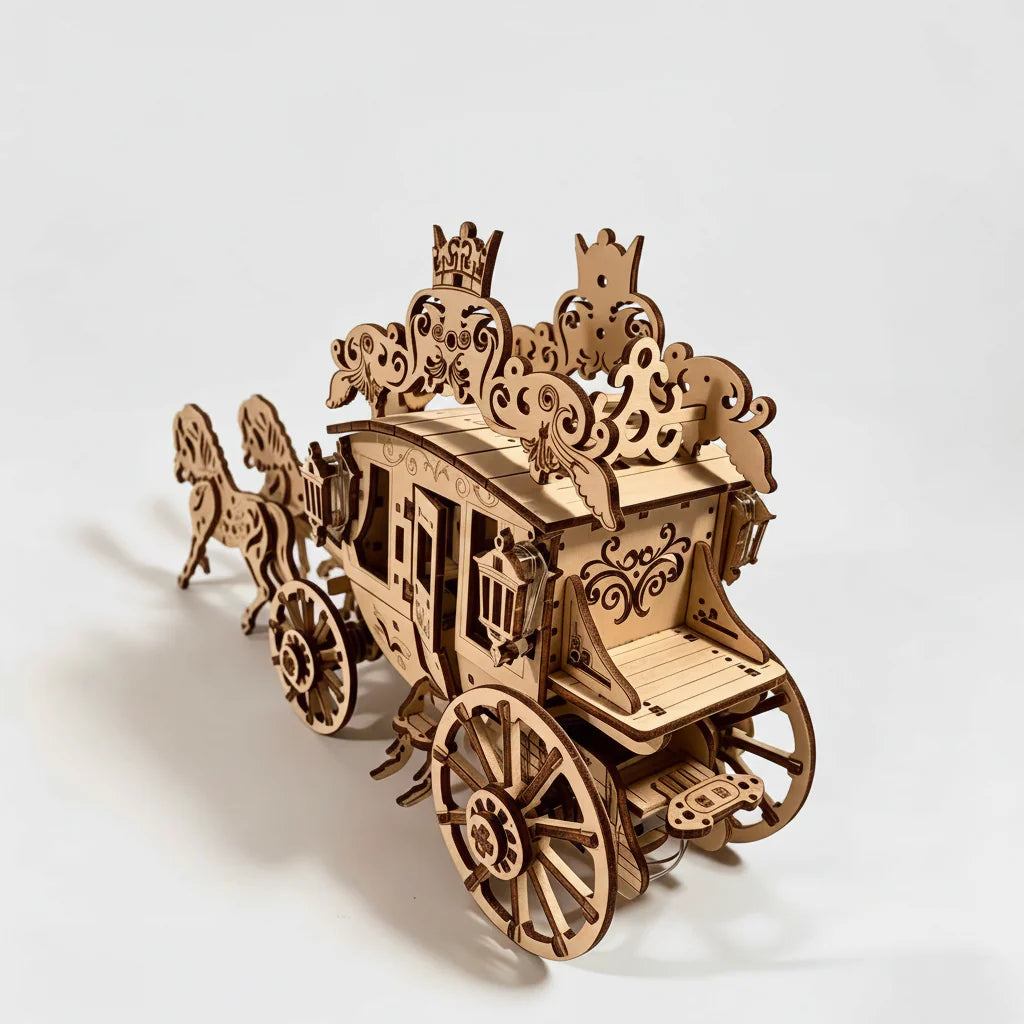 Kutsche mit Pferden | 3D Puzzle