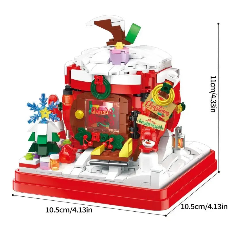 Weihnachtsapfel im Geschenk | Bausteine