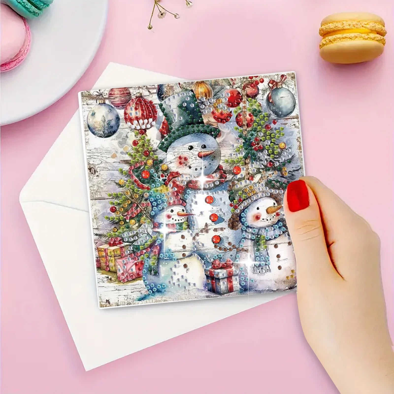 Verschiedene Weihnachtskarten | 6 Stück | Diamond Painting