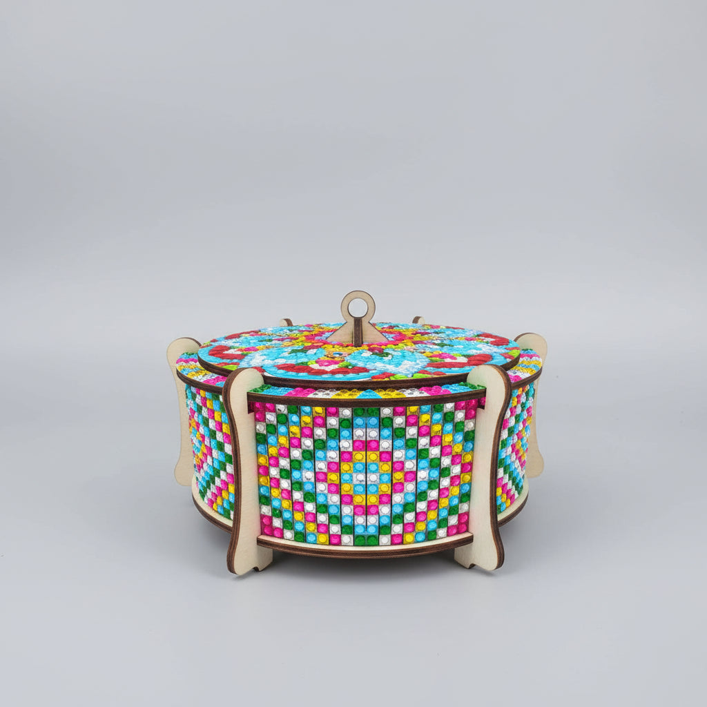 Mandala Holzkiste | Diamond Painting