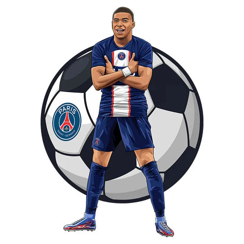 Mbappé PSG | 2D Holzpuzzle
