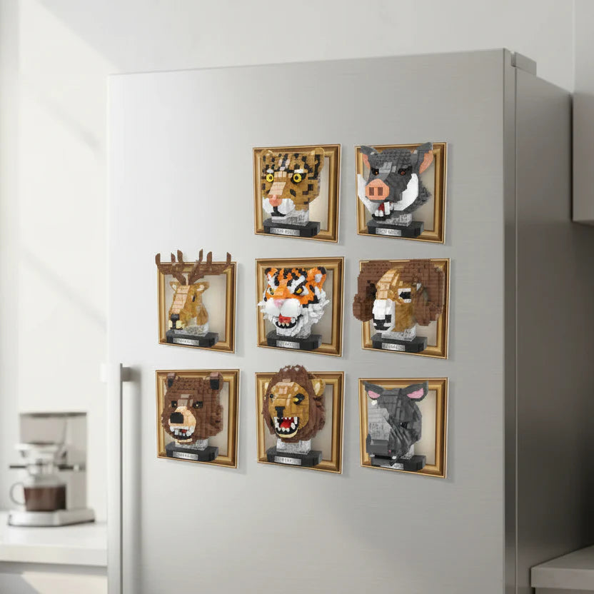 Mini 3D Bild Braunbär | Bausteine