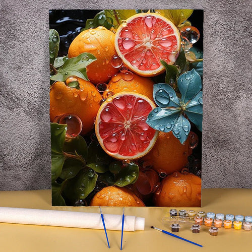 Blutorange | Malen nach Zahlen