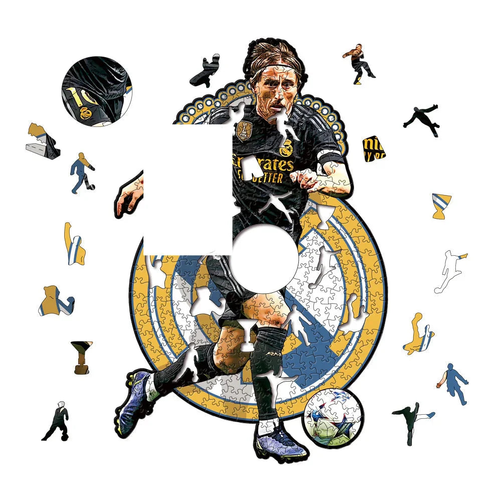 Luka Modrić | 2D Holzpuzzle