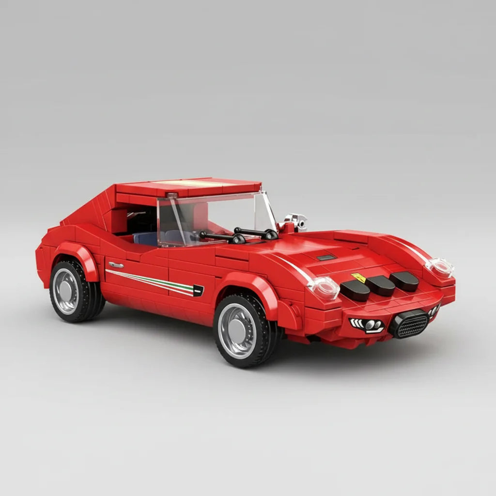 Vintage roter Sportwagen | Bausteine