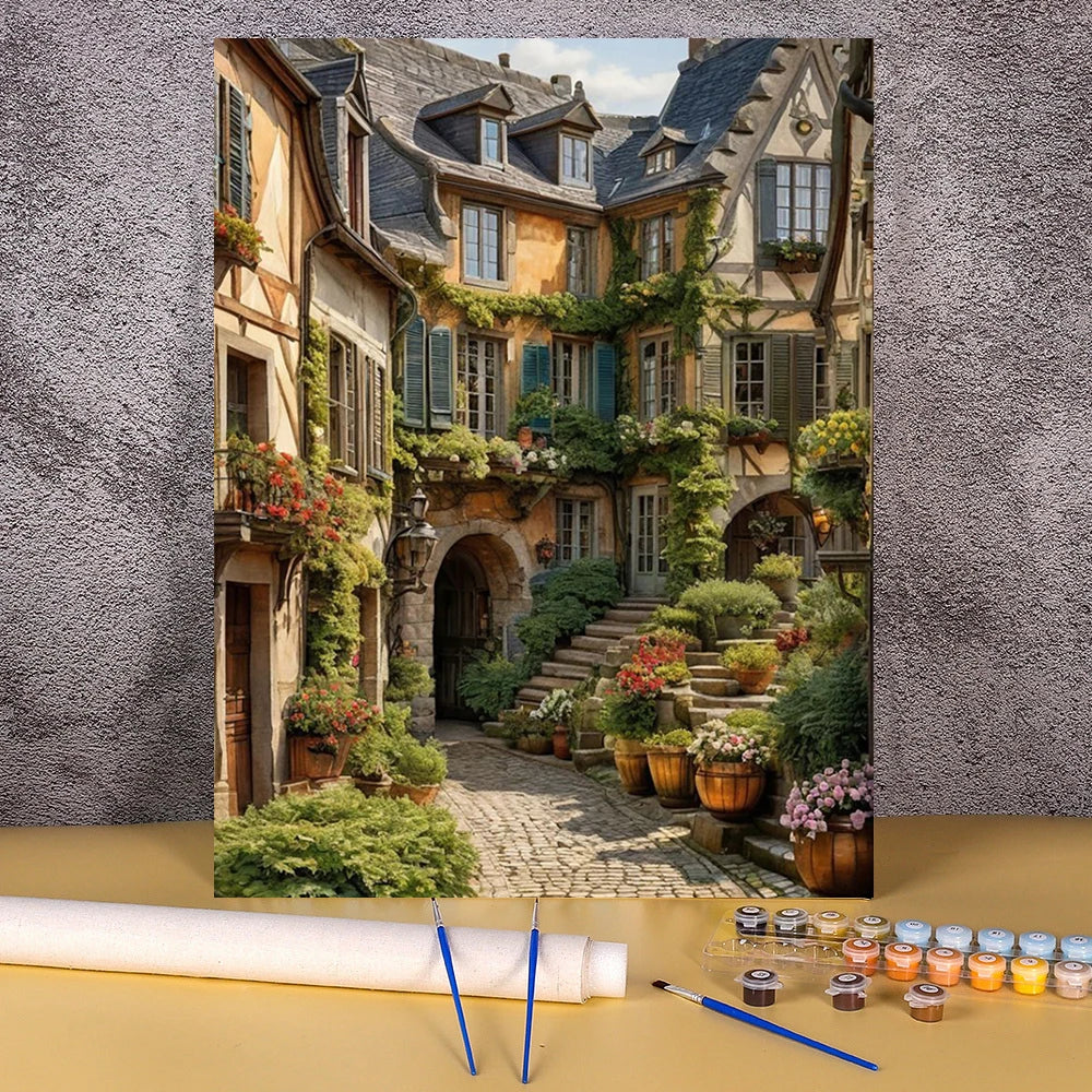 Innenhofgarten – Malen nach Zahlen