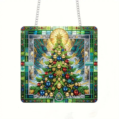 Weihnachtsbaum | Türanhänger | Diamond Painting