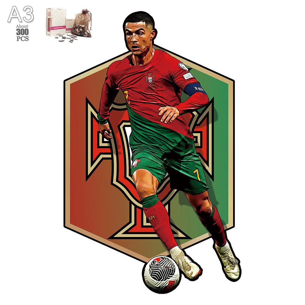 Ronaldo Portugal Logo | 2D Holzpuzzle
