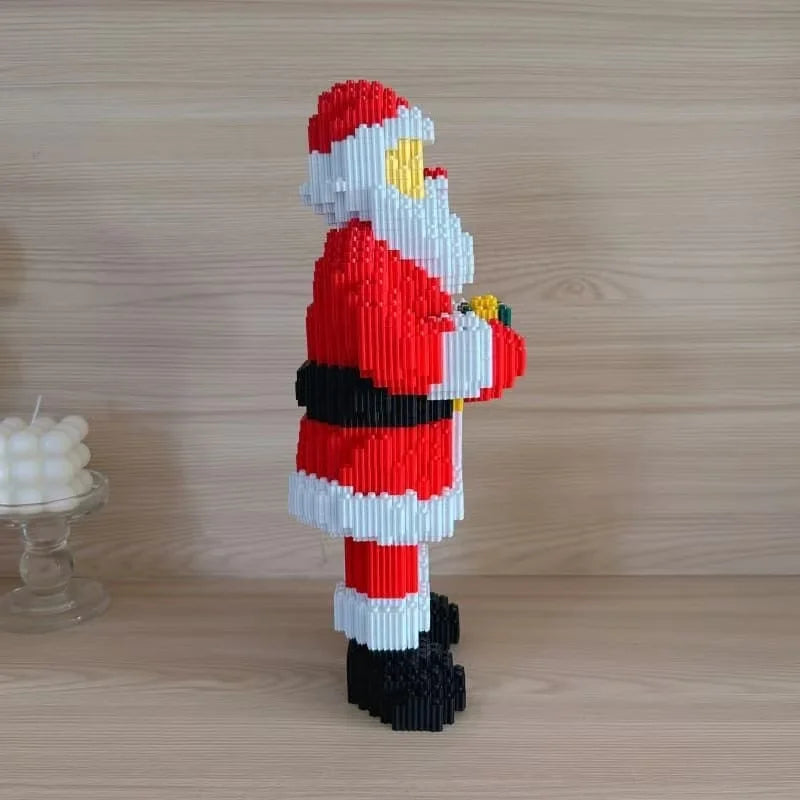 Weihnachtsmann mit Geschenk | Bausteine