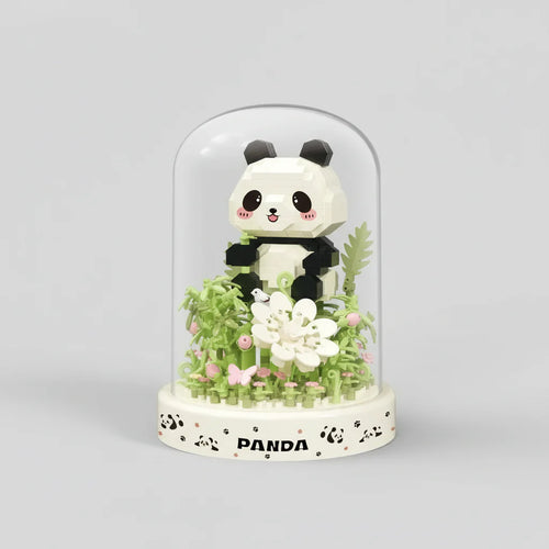 Panda im Garten | Bausteine