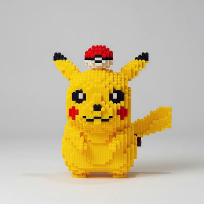 Gelbes Blitztier mit Ball | Bausteine