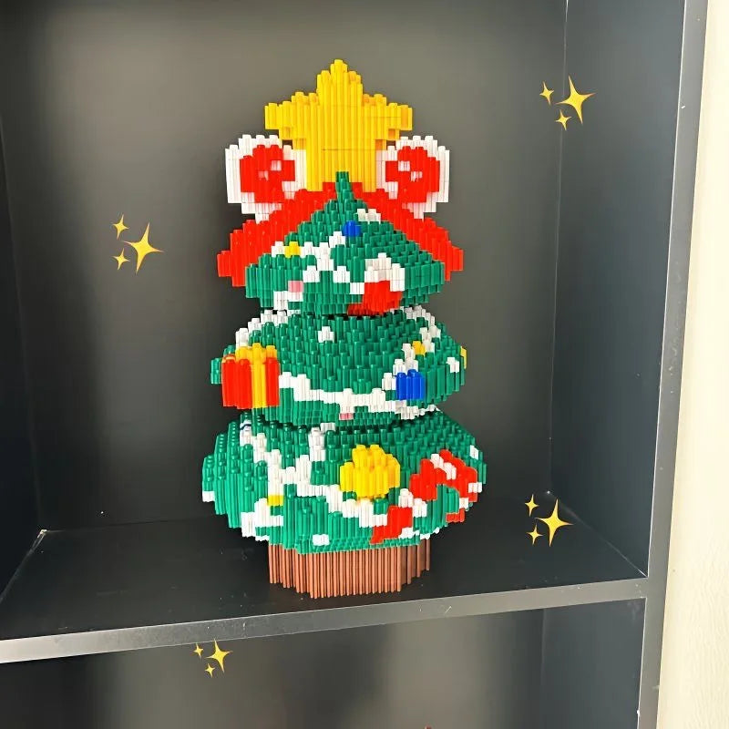 Weihnachtsbaum mit Dekoration | Bausteine