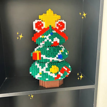 Weihnachtsbaum mit Dekoration | Bausteine