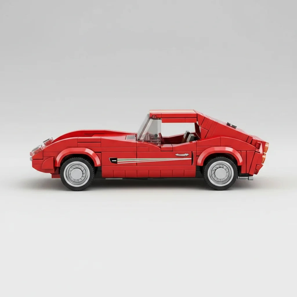 Vintage roter Sportwagen | Bausteine