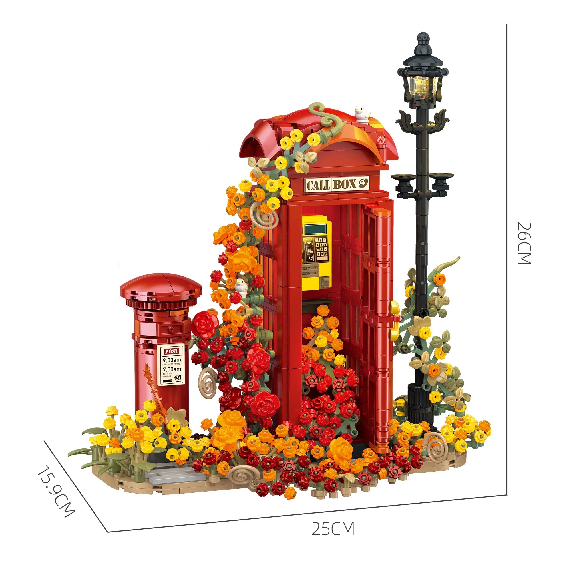 Blumen-Telefonzelle | Bausteine