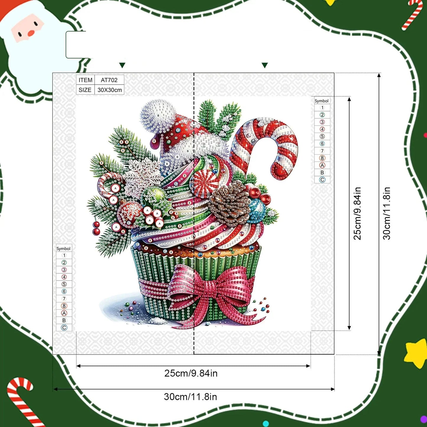 Weihnachts-Cupcake | Diamond Painting