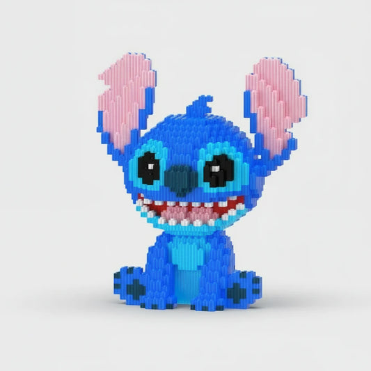 Kleines sitzendes blaues Wesen | Bausteine