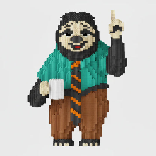 Faultier in Bürokleidung | Bausteine