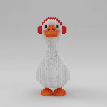 Gans mit Kopfhörer | Bausteine