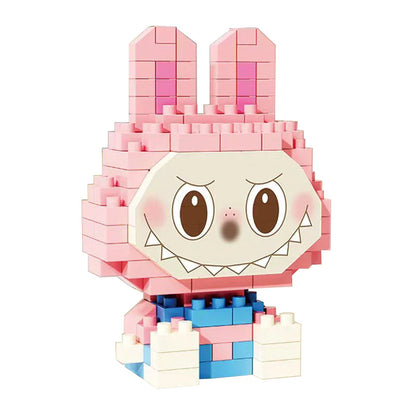 Mini Rosa Labubu | Bausteine