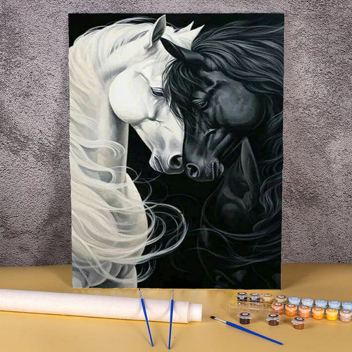Pferde | Malen nach Zahlen